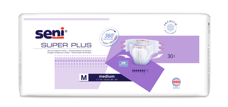 Підгузки для дорослих SENI SUPER PLUS medium. (30 шт.)
